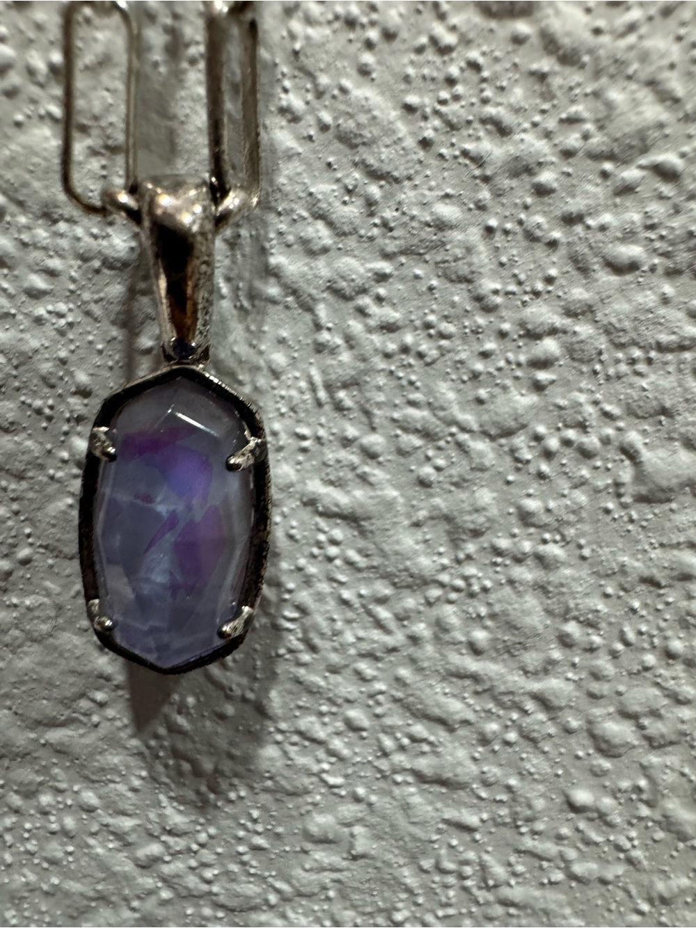 Kendra Scott triple strand, Lavender Amethyst Pendant Necklace - Purple Gemstone